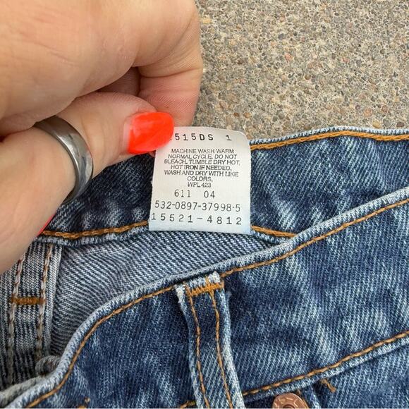 Vintage 90’s Levi's 512 Slim Fit Tapered Leg Mom Blue Jeans Stone Washed 14 Reg - Picture 6 of 11